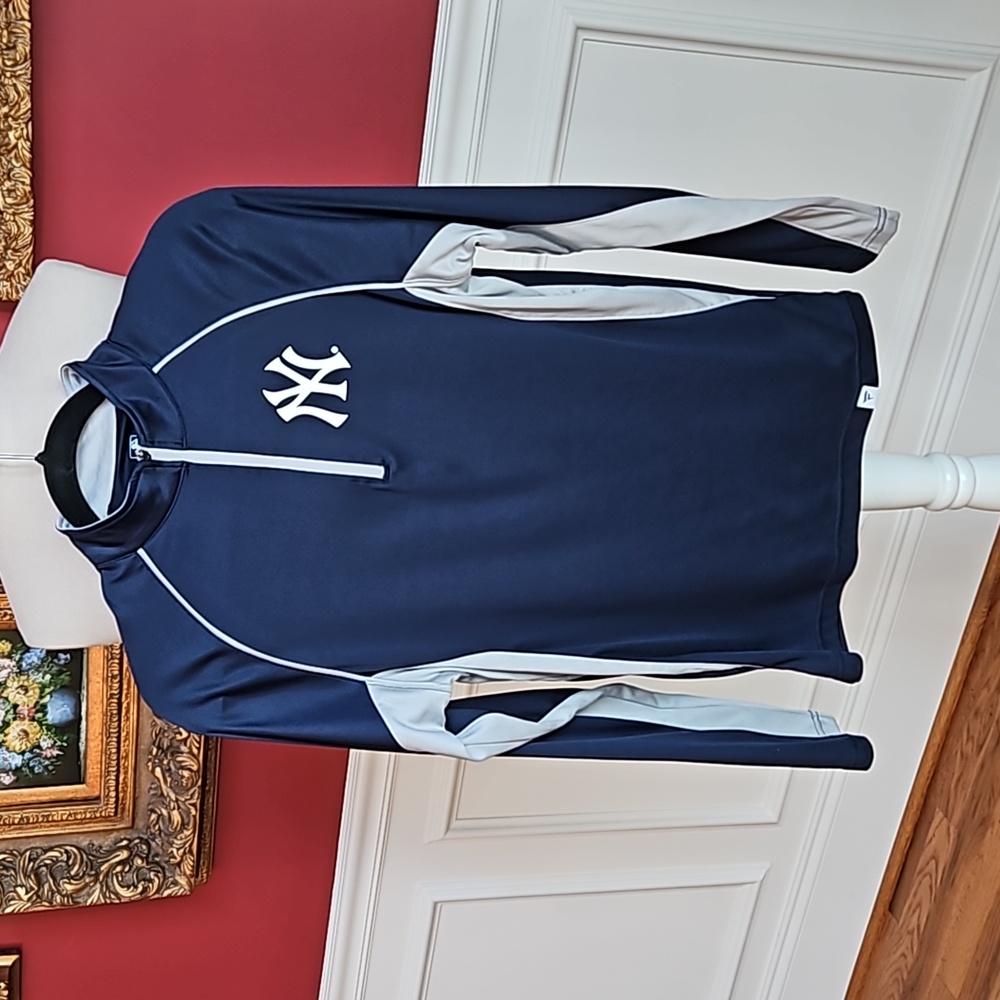 Fanatics Yankees Baseball Tee 1/2 Zip Sports Team Size small